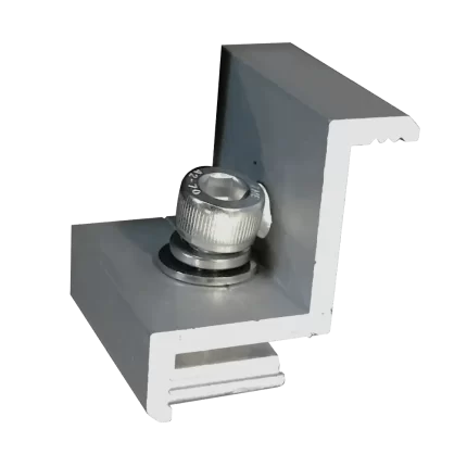 Mordaza Final para Panel Solar 30~35mm (Para rieles CG-010)