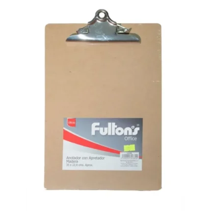 Anotador De Madera Con Apretador Metalico [35x22.8...